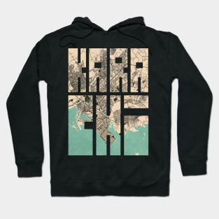 Karachi, Pakistan City Map Typography - Vintage Hoodie